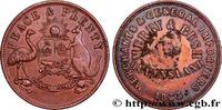 AUSTRALIE Token de 1 Penny publicitaire pour Merry & Bush AUSTRALIE 1863 (34mm, 14,95g, 12h) -