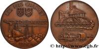 FRANCE Médaille, Les fils Charvet ENTREPRISES, INDUSTRIES ET COMMERCES DIVERS 1957 (67,5mm, 139,25g, 12h) -