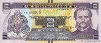 HONDURAS 2 Lempiras HONDURAS 2 Lempiras 2014 NEUF -