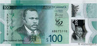 JAMAÏQUE 100 Dollars Commémoratif JAMAÏQUE 100 Dollars Commémoratif 2022 NEUF -