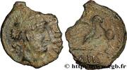 FRANCE Bronze GIAMILOS à la tête laurée SÉNONS (région de Sens) c. avant 52 AC. (17mm, 1,95g, 1h) -