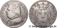 FRANCE 5 francs Louis XVIII, buste habillé LOUIS XVIII Marseille 1814 (37,08mm, 24,71g, 6h) -