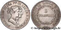 ITALIE - PRINCIPAUTÉ DE LUCQUES ET PIOMBINO - FÉLI 5 Franchi ITALIE - PRINCIPAUTÉ DE LUCQUES ET PIOMBINO - FÉLIX BACCIOCHI et ÉLISA BONAPARTE Florence 1808 (37mm, 24,68g, 6h) -