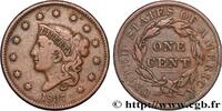 ÉTATS-UNIS D'AMÉRIQUE 1 Cent Liberté “Matron Head” modifié ÉTATS-UNIS D'AMÉRIQUE Philadelphie 1837 (27,5mm, 10,93g, 6h) -
