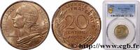 FRANCE 20 centimes Marianne CINQUIÈME RÉPUBLIQUE Paris 1962 (23,48mm, 4g, 6h) -