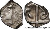 FRANCE Drachme “à la tête cubiste”, S. 20 VOLQUES TECTOSAGES (région de Toulouse) c. 121-52 AC. (14mm, 3,01g, 8h) -