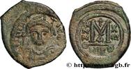 L'EMPIRE D'ANASTASE À MAURICE TIBÈRE (491-602) Follis MAURICE TIBÈRE Nicomédie 594-595 (29,5mm, 12,57g, 7h) -