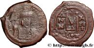 L'EMPIRE D'ANASTASE À MAURICE TIBÈRE (491-602) Follis MAURICE TIBÈRE Constantinople 594-595 (31mm, 9,84g, 6h) -