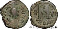 L'EMPIRE D'ANASTASE À MAURICE TIBÈRE (491-602) Follis JUSTINIEN Ier Constantinople 527-532 (30mm, 16,20g, 6h) -