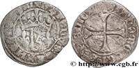 FRANCE Petit blanc au K ou des gens d'armes CHARLES VII LE VICTORIEUX Tours n.d. (22,5mm, 1,09g, 2h) -