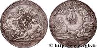 FRANCE Jeton Ar 30, commerce de draperie CORPORATIONS DE LYON ET DU LYONNAIS 1755 (30mm, 8,41g, 6h) -