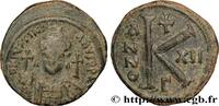 L'EMPIRE D'ANASTASE À MAURICE TIBÈRE (491-602) Demi-follis JUSTINIEN Ier Constantinople 538-539 (30mm, 11,13g, 7h) -