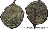 L'EMPIRE D'ANASTASE À MAURICE TIBÈRE (491-602) Demi-follis JUSTIN II et SOPHIE Thessalonique 571-572 (26mm, 5,03g, 6h) -