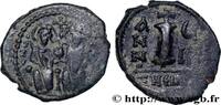 L'EMPIRE D'ANASTASE À MAURICE TIBÈRE (491-602) Decanummium JUSTIN II et SOPHIE Theoupolis (Antioche) 572-573 (17mm, 2,63g, 6h) -