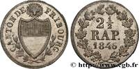 SUISSE - CANTON DE FRIBOURG 2 1/2 Rappen - Canton de Fribourg SUISSE - CANTON DE FRIBOURG 1846 (18mm, 1,32g, 6h) -
