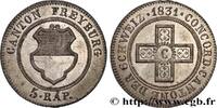 SUISSE - CANTON DE FRIBOURG 5 Rappen SUISSE - CANTON DE FRIBOURG 1831 (23mm, 2,11g, 6h) -