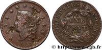 ÉTATS-UNIS D'AMÉRIQUE 1 Cent Liberté “Coronet head” variété grandes lett ÉTATS-UNIS D'AMÉRIQUE 1831 (27,5mm, 10,83g, 6h) -