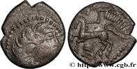 FRANCE Drachme aux mèches aquitaniques, à gauche SANTONS / CENTRE-OUEST, Incertaines c. 60-50 AC. (14mm, 2,08g, 6h) -