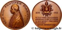 FRANCE Médaille, Citation du pape ITALIE - ÉTATS DE L'ÉGLISE - LÉON XIII (Vincenzo Gioacchino Pecci) Monnaie de Paris 1966 (67,5mm, 170,34g, 12h) -