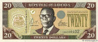 LIBÉRIA 20 Dollars LIBÉRIA 20 Dollars 2004 NEUF -