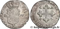 SAVOIE - DUCHÉ DE SAVOIE - EMMANUEL-PHILIBERT DIT Blanc de 4 sols, 2e type (bianco, o da 4 soldi di SAVOIE - DUCHÉ DE SAVOIE - EMMANUEL-PHILIBERT DIT TÊTE DE FER Bourg-en-Bresse 1578 (26,5mm, 4,54g, 3h) -