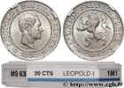 BELGIQUE 20 Centimes Léopold Ier BELGIQUE 1861 (25,50mm, 6,94g, 6h) -