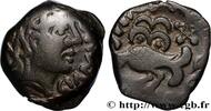 FRANCE Bronze GIAMILOS / SIINV à l’oiseau SÉNONS (région de Sens) c. avant 52 AC. (16,5mm, 3,55g, 5h) -