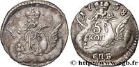 RUSSIE - ÉLISABETH 5 Kopecks RUSSIE - ÉLISABETH Saint-Petersbourg 1758 (15mm, 1,16g, 6h) -