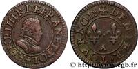 FRANCE Denier tournois, 1er type de Paris HENRI III Paris, Moulin des Étuves n.d. (17,5mm, 1,60g, 6h) -