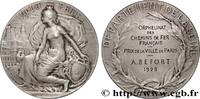 FRANCE Médaille, Ville de Paris, Orphelinat des Chemins d TRANSPORTS (TRAINS, BUS, TRAMWAYS, BATEAUX...) 75 - Paris 1928 (50mm, 65,05g, 12h) -