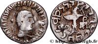 Hellénistique 2 (188 à 30 avant J.C.) Drachme BACTRIANE - ROYAUME DE BACTRIANE - APOLLODOTE II Punjab c. 85-65. AC. (16,5mm, 2,08g, 12h) -