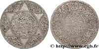 MAROC 5 Dirhams (1/2 Rial) Abdul Aziz I an 1323 MAROC Paris 1905 (31mm, 12,36g, 12h) -