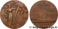FRANCE Médaille, Paquebot Colombie MER ET MARINE : PAQUEBOTS, NAVIRES, BATEAUX n.d. (58,5mm, 99,71g, 12h) -
