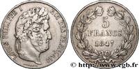 FRANCE 5 francs IIIe type Domard LOUIS-PHILIPPE Ier Paris 1847 (37,20mm, 24,93g, 6h) -