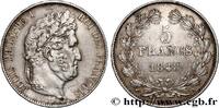 FRANCE 5 francs IIIe type Domard LOUIS-PHILIPPE Ier Paris 1848 (37,22mm, 24,96g, 6h) -