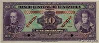 VENEZUELA 10 Bolivares Spécimen VENEZUELA 10 Bolivares Spécimen 1976 pr.NEUF -