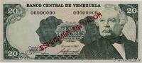 VENEZUELA 20 Bolivares Spécimen VENEZUELA 20 Bolivares Spécimen 1981 pr.NEUF -