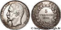FRANCE 5 francs Louis-Napoléon DEUXIÈME RÉPUBLIQUE Strasbourg 1852 (37,31mm, 24,79g, 6h) -