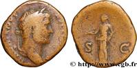 LES ANTONINS (96 après J.C. à 192 après J.C.) As HADRIEN Rome 135 (25mm, 13,14g, 6h) -