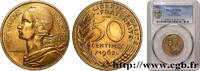 FRANCE Essai-piéfort de 50 centimes Marianne PIÉFORTS Paris 1962 (24,99mm, 14,00g, 12h) -