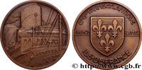 FRANCE Médaille, Paquebot Ile-de-France, Compagnie Généra MER ET MARINE : PAQUEBOTS, NAVIRES, BATEAUX (1927) (49,5mm, 53,24g, 12h) -