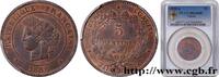 FRANCE 5 centimes Cérès TROISIÈME RÉPUBLIQUE Paris 1888 (25mm, 5g, 6h) -