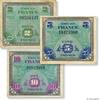 FRANCE Lot 3 billets du Trésor FRANCE Lot 3 billets du Trésor 1944 TB -