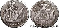 RUSSIE - ÉLISABETH 5 Kopecks RUSSIE - ÉLISABETH Saint-Petersbourg 1758 (14,36mm, 1,16g, 6h) -
