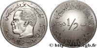 TUNISIE Essai de 1/2 Dinar Habib Bourguiba TUNISIE Paris 1968 (29mm, 11,92g, 6h) -