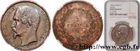 FRANCE 5 francs Louis-Napoléon, 1er type, en flan bruni ( DEUXIÈME RÉPUBLIQUE Paris 1852 (37,39mm, 24,94g, 6h) -
