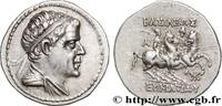 Hellénistique 2 (188 à 30 avant J.C.) Drachme BACTRIANE - ROYAUME DE BACTRIANE - EUCRATIDE Ier Atelier incertain c. 150 AC. (18,5mm, 4,36g, 12h) -