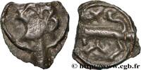 FRANCE Potin “à la tête diabolique” et à la croisette TURONS (Région de Touraine) c. 80-50 AC. (14mm, 2,14g, 3h) -