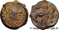 FRANCE Bronze GIAMILOS / SIINV à l’oiseau SÉNONS (région de Sens) c. avant 52 AC. (16mm, 3,50g, 2h) -