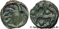 FRANCE Potin à la tête “d’indien”, de style fin - variant SÉNONS (région de Sens) Ier siècle avant J.-C. (17,5mm, 3,08g, 9h) -